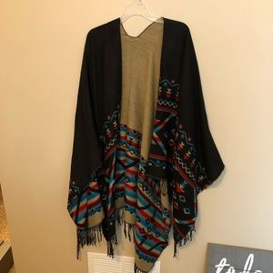 Oversized poncho
